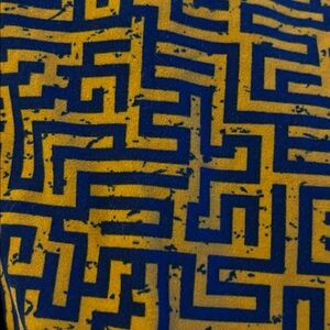 Lularoe Leggings - Goldish/blue